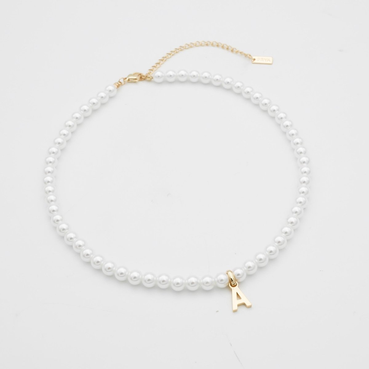 Classic Pearl Initial Necklace - ISMI JEWELS