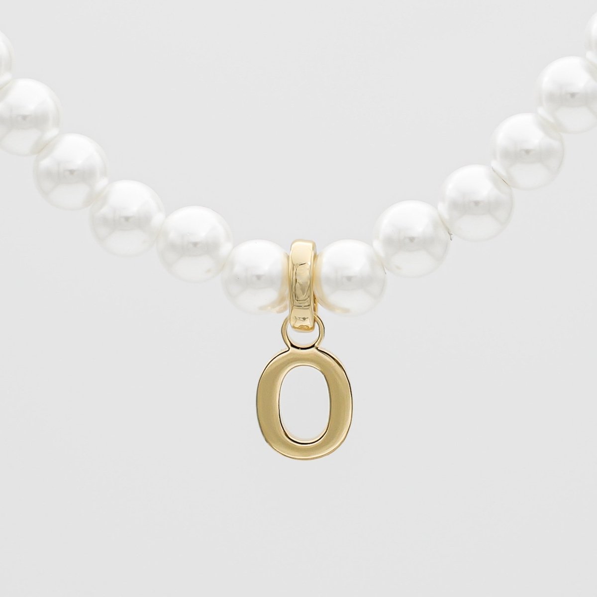 Classic Pearl Initial Necklace - ISMI JEWELS