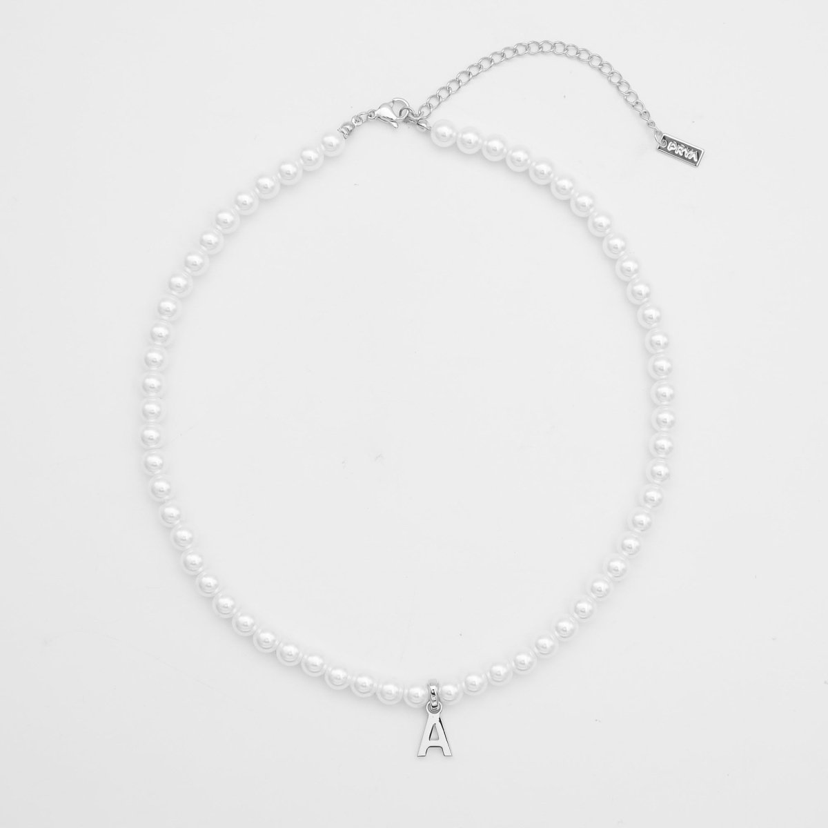 Classic Pearl Initial Necklace - ISMI JEWELS