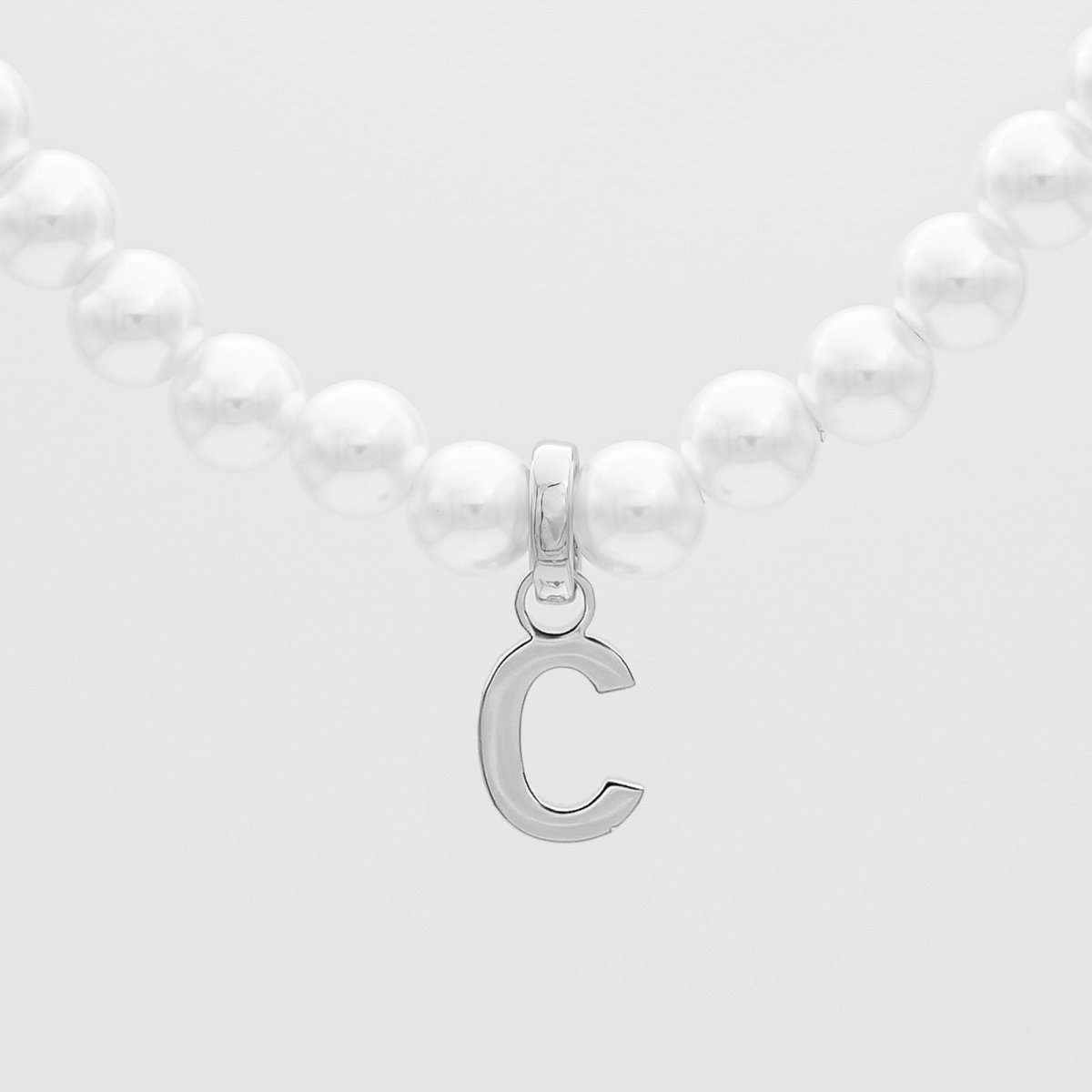 Classic Pearl Initial Necklace - ISMI JEWELS