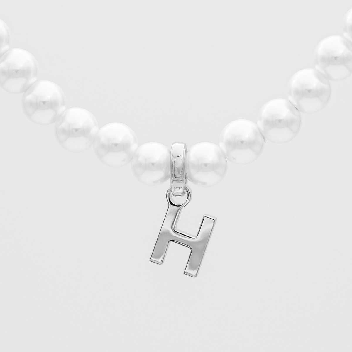 Classic Pearl Initial Necklace - ISMI JEWELS