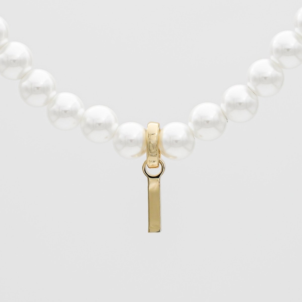 Classic Pearl Initial Necklace - ISMI JEWELS