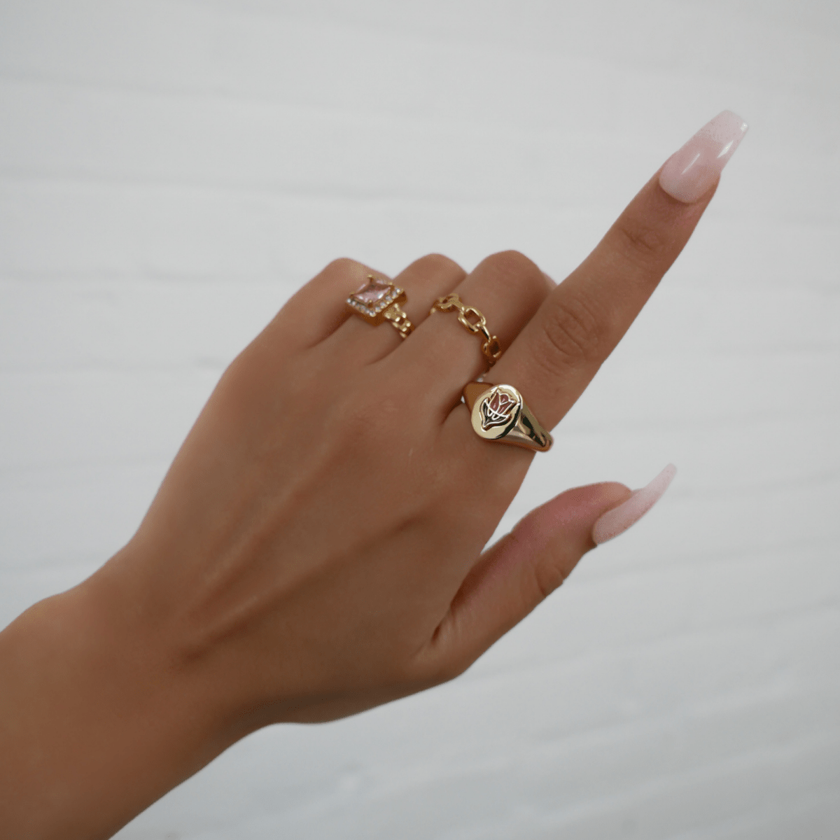 Cleo Chain Ring - ISMI JEWELS