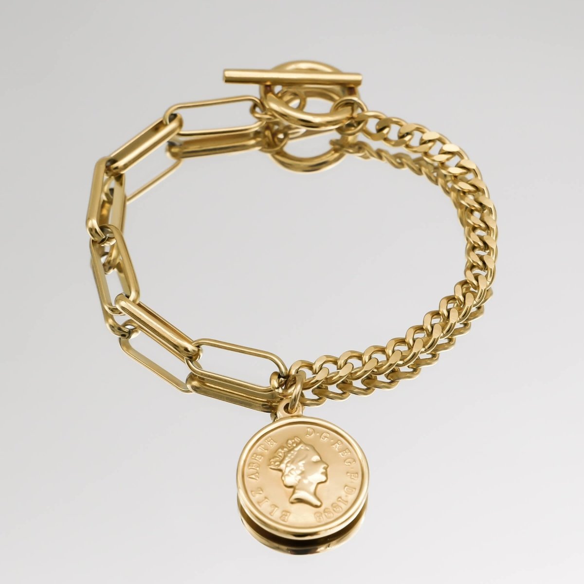Coin Link Bracelet - ISMI JEWELS