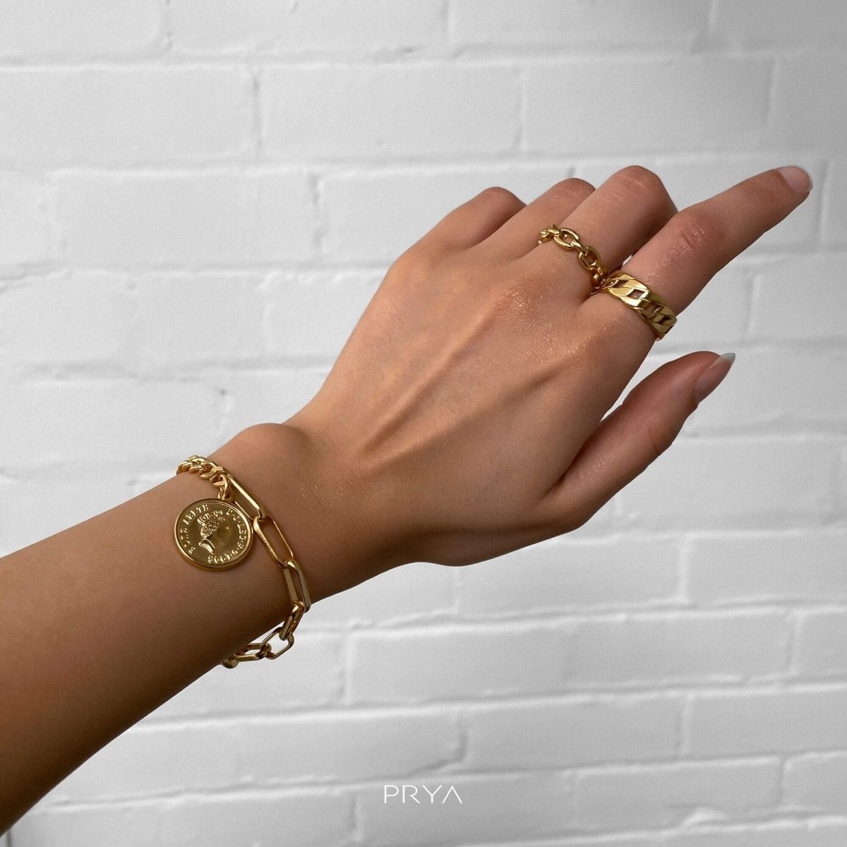 Coin Link Bracelet - ISMI JEWELS