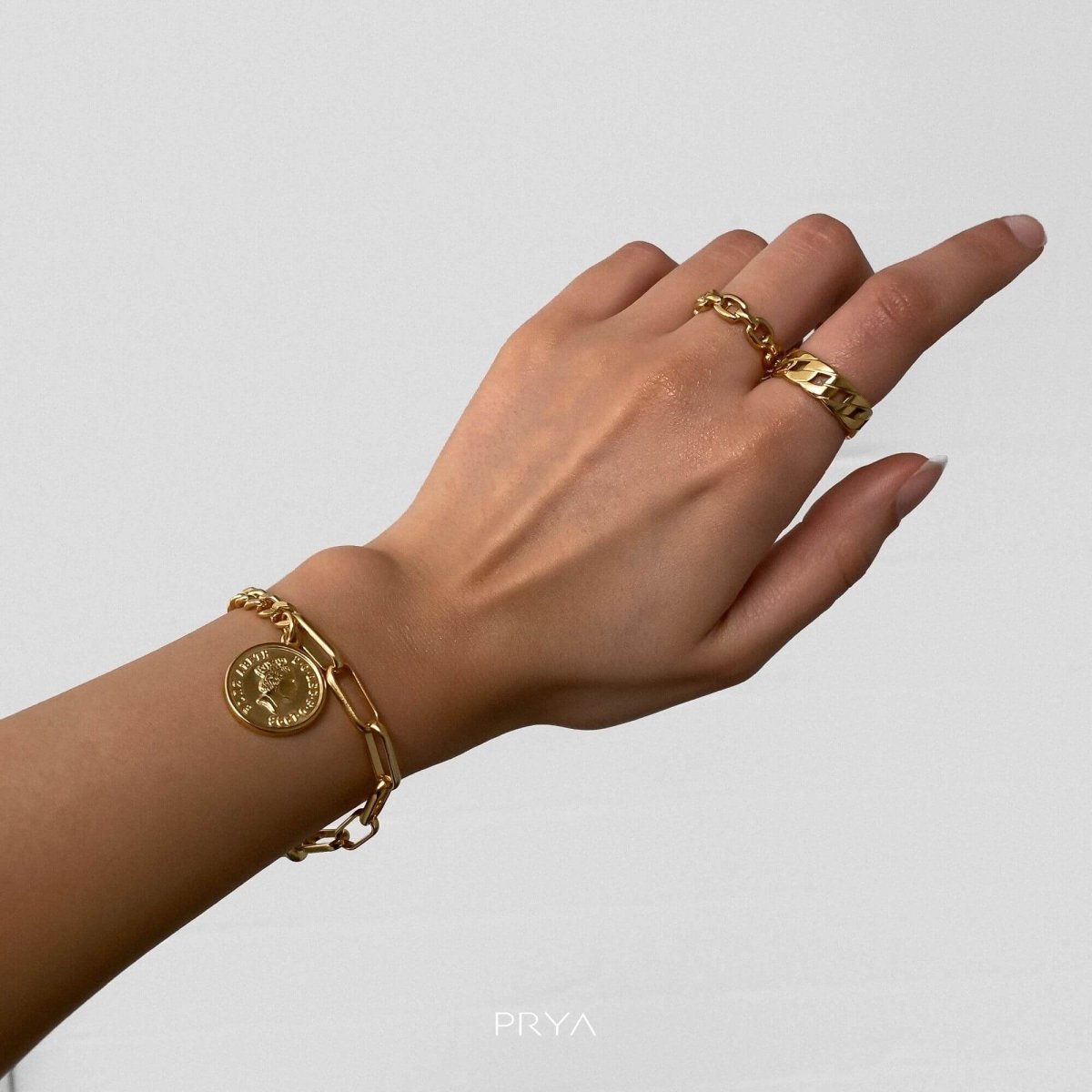 Coin Link Bracelet - ISMI JEWELS
