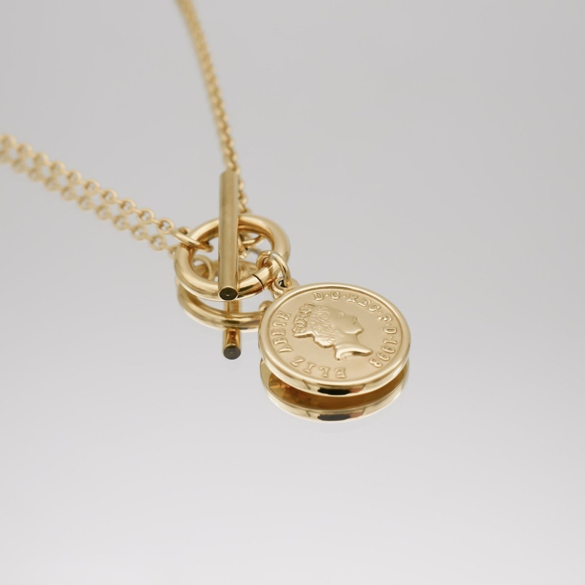 Coin Pendant Necklace | Gold - ISMI JEWELS