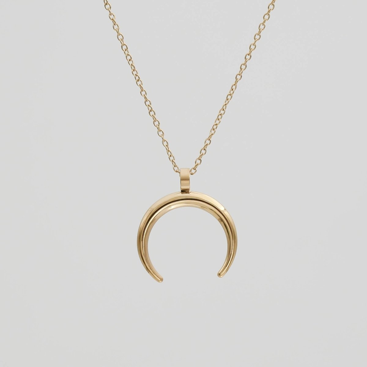 Crescent Moon Necklace - ISMI JEWELS