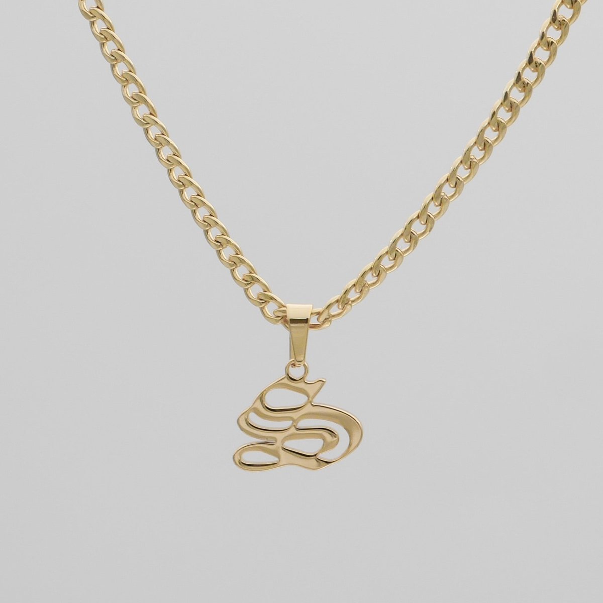 Cubana Initial Necklace - ISMI JEWELS