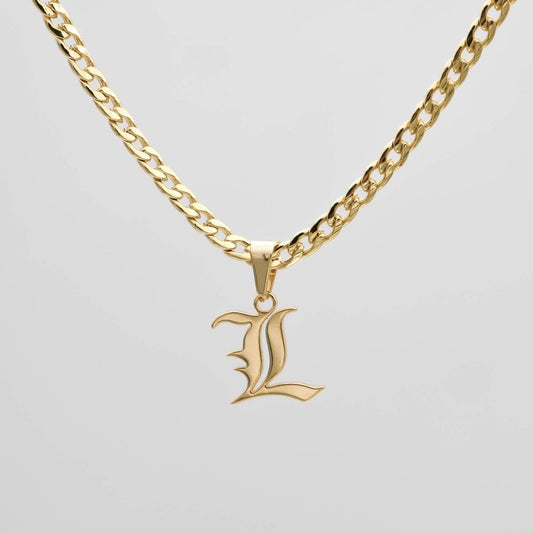 Cubana Initial Necklace - ISMI JEWELS