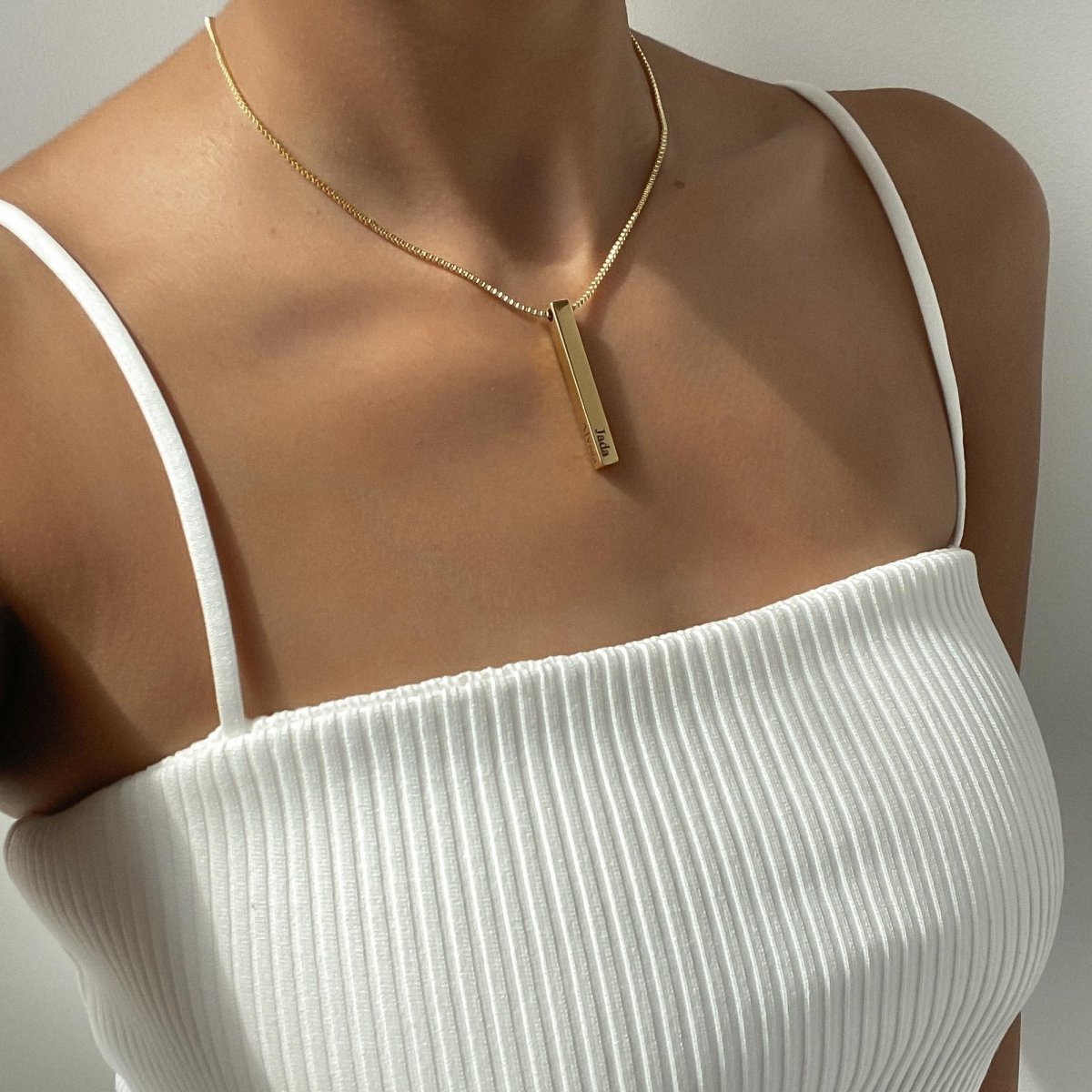 Custom Bar Necklace - ISMI JEWELS