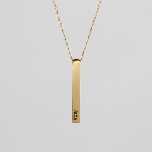 Custom Bar Necklace - ISMI JEWELS