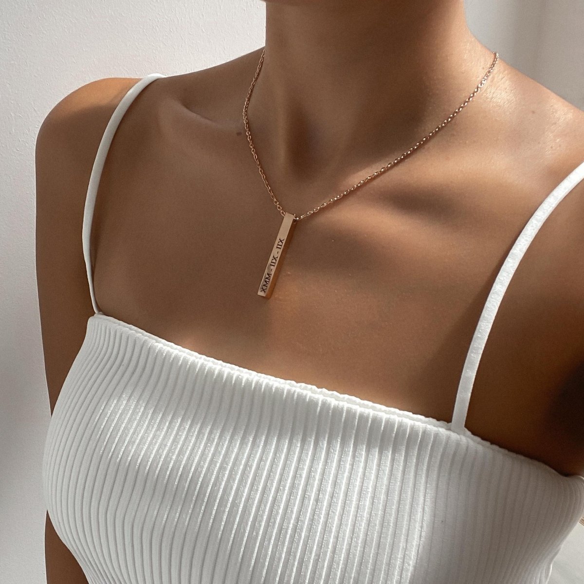 Custom Bar Necklace - ISMI JEWELS