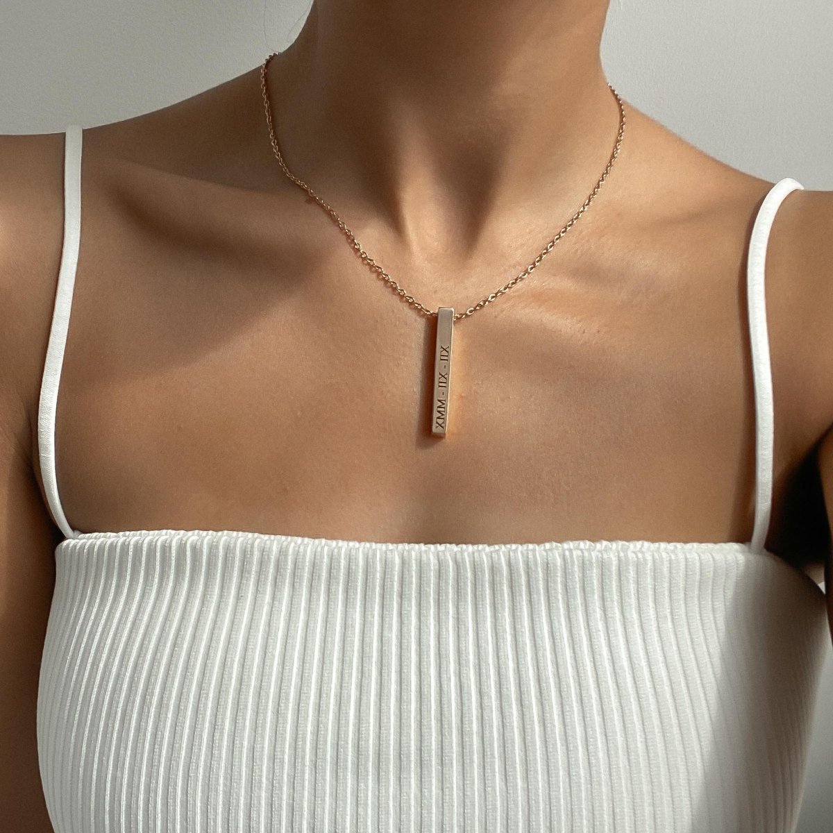 Custom Bar Necklace - ISMI JEWELS