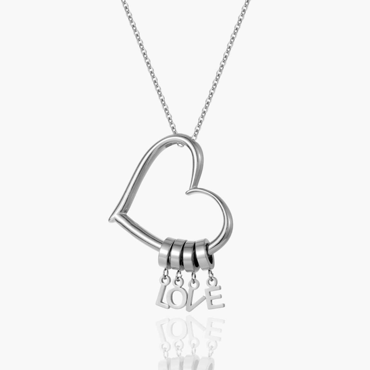 Custom Heart with Dangling Charms - ISMI JEWELS