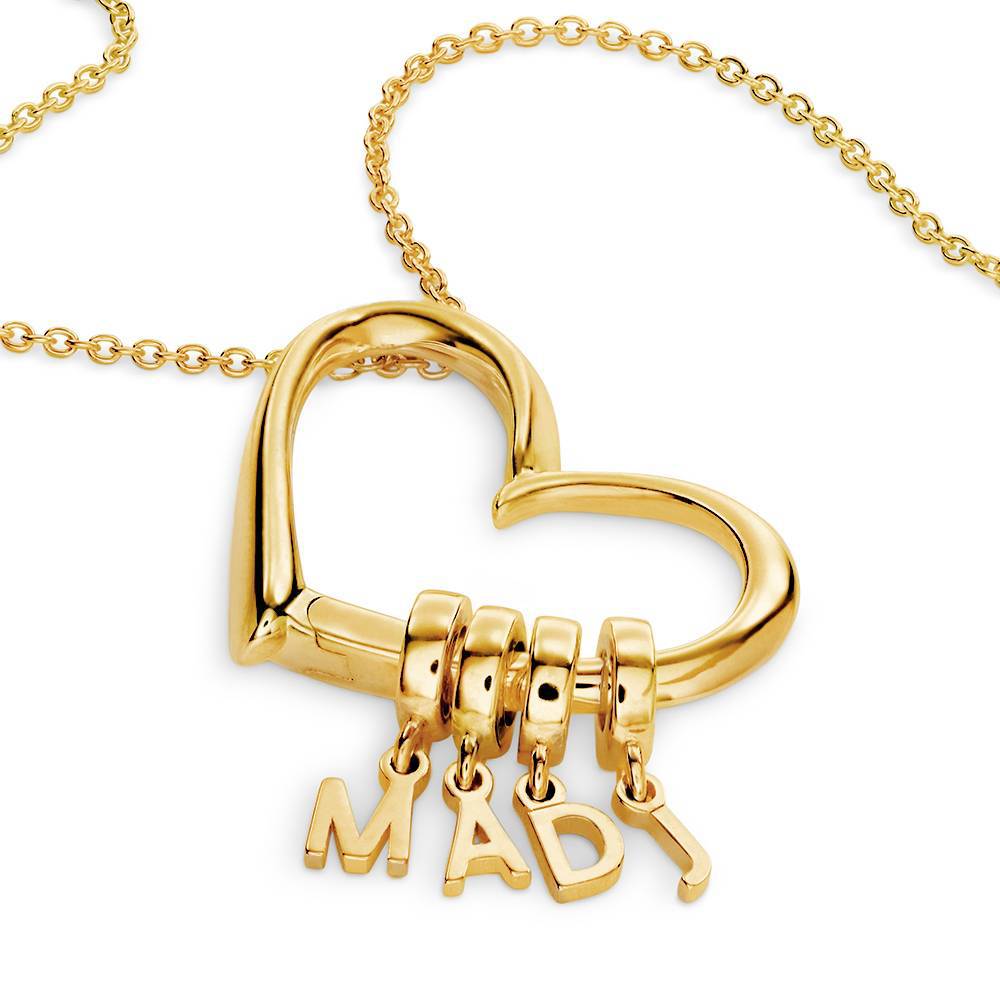 Custom Heart with Dangling Charms - ISMI JEWELS