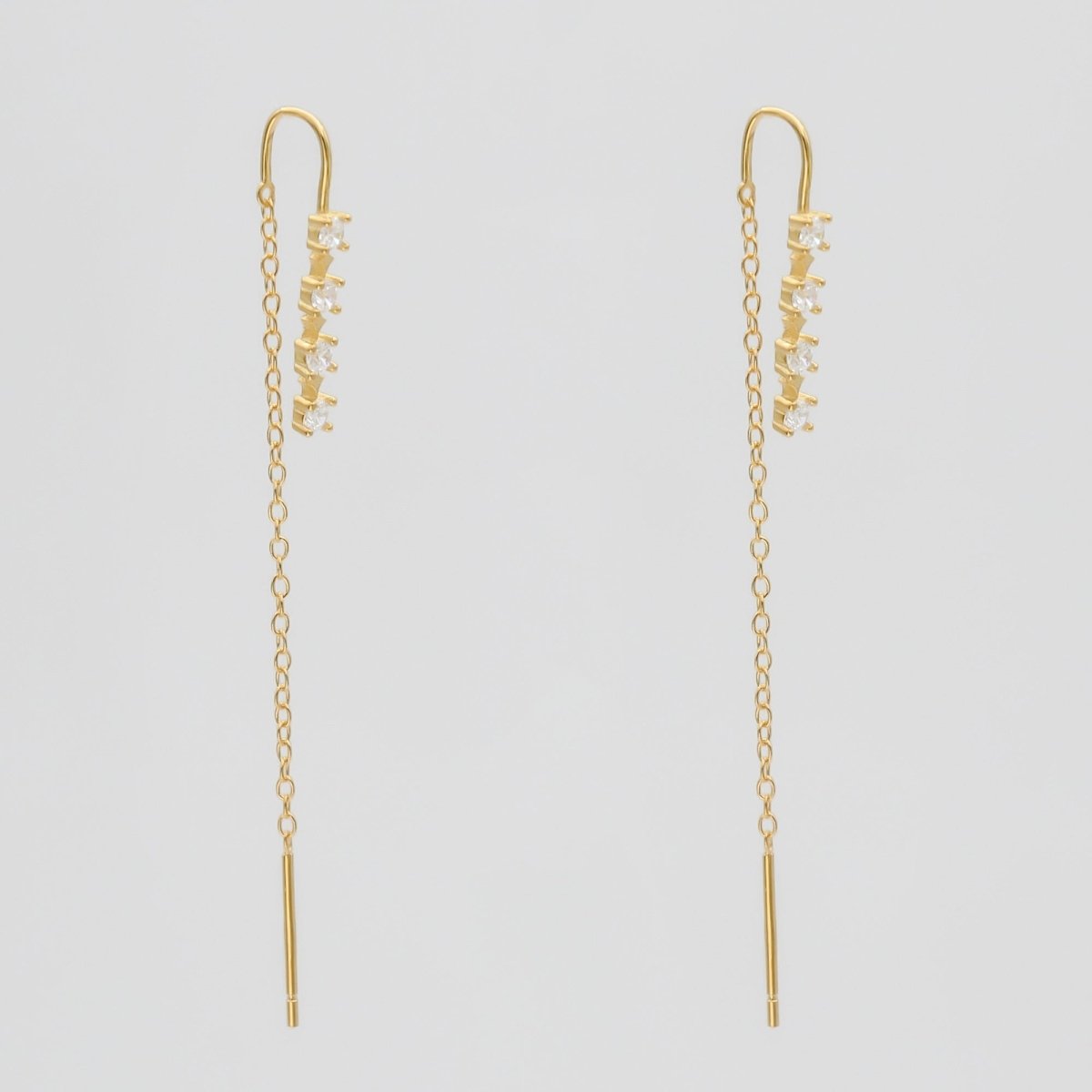 CZ Drop earrings - ISMI JEWELS