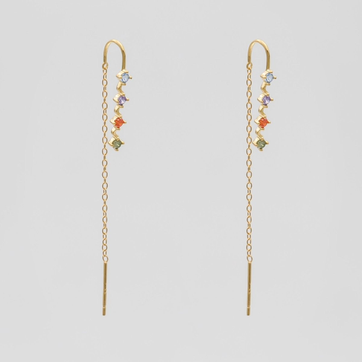 CZ Drop earrings - ISMI JEWELS