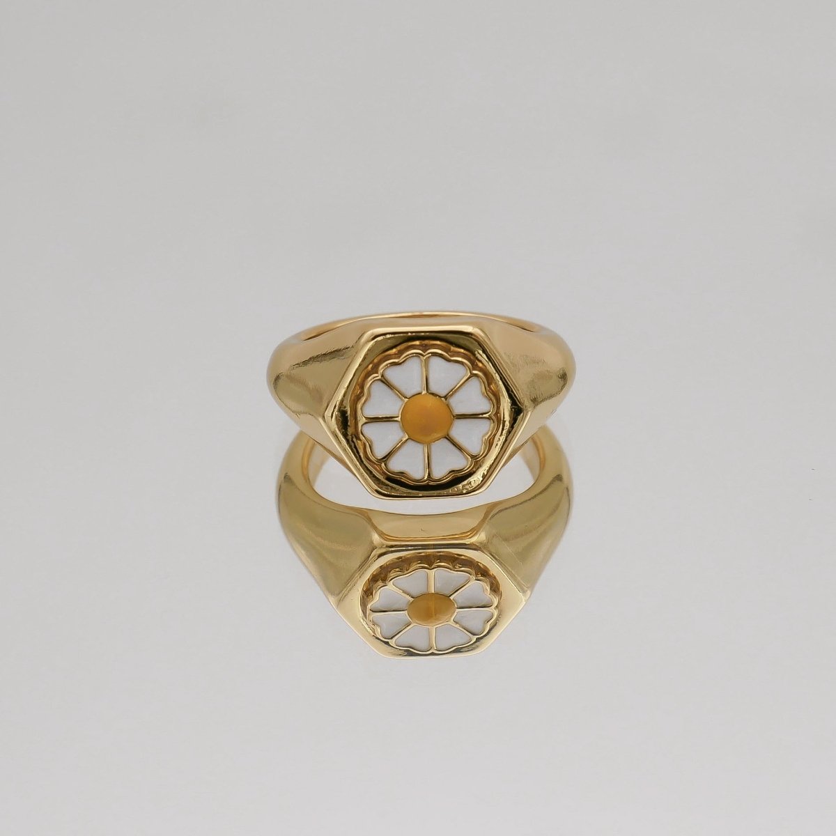 Daisy Signet Ring - ISMI JEWELS