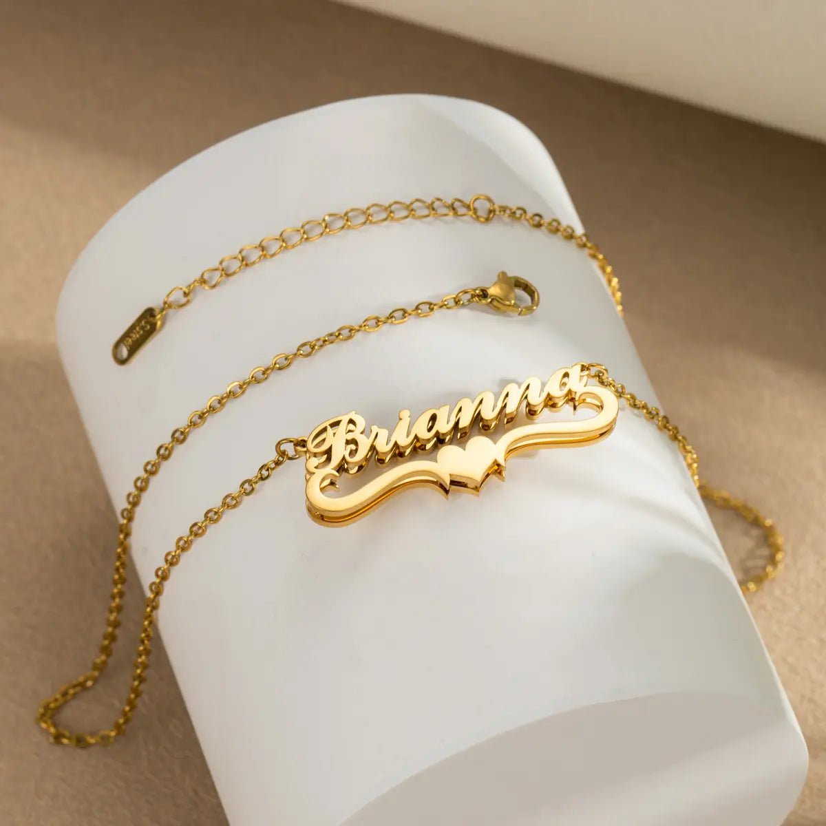 Double Layer Custom Name Necklace - ISMI JEWELS