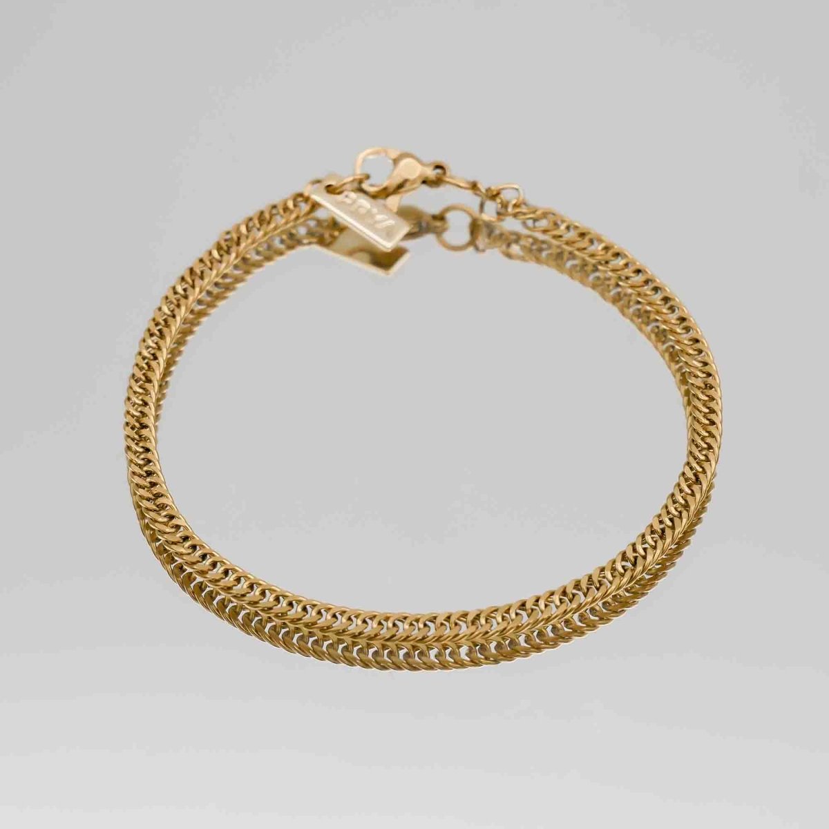Double Link Curb Chain Bracelet - ISMI JEWELS