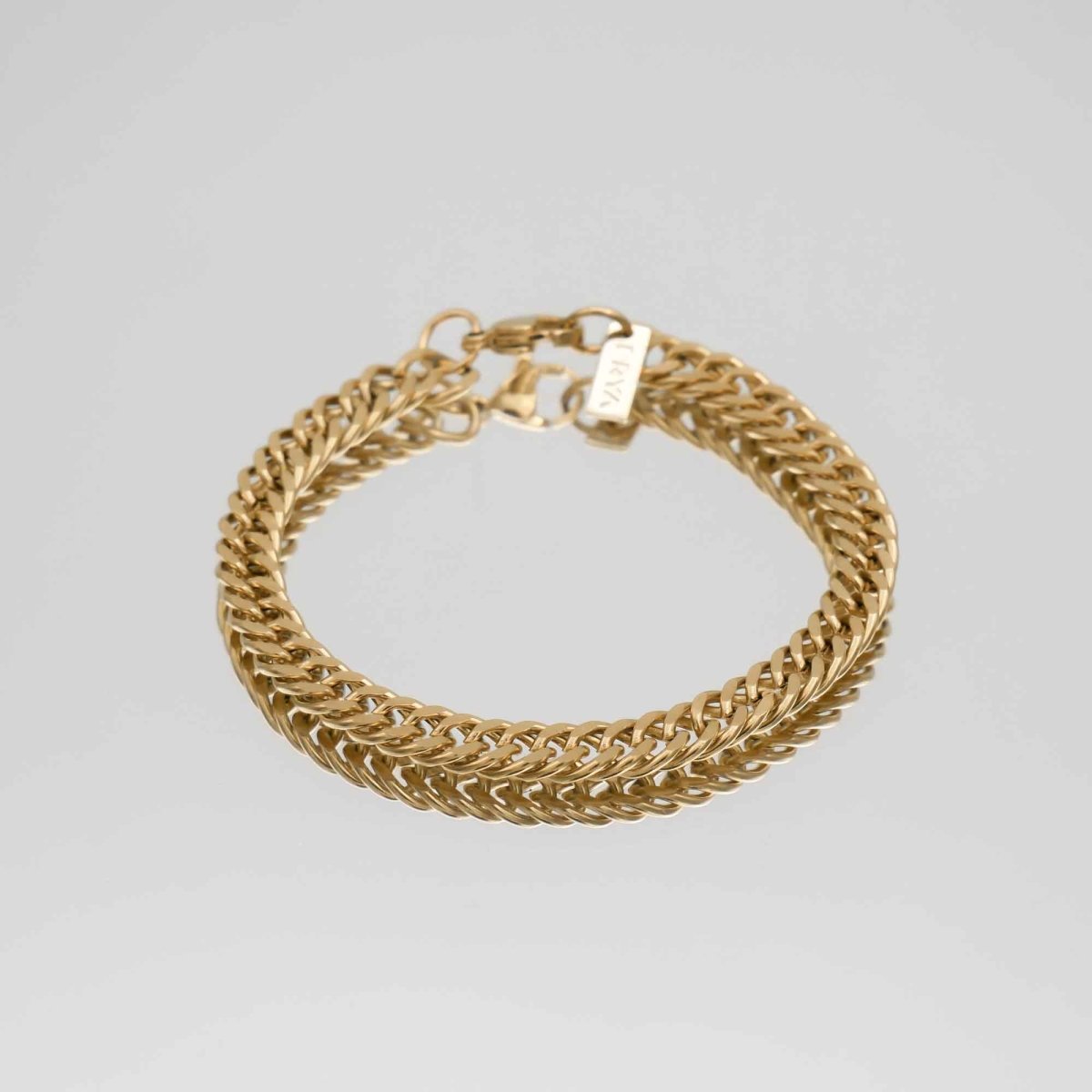 Double Link Curb Chain Bracelet - ISMI JEWELS