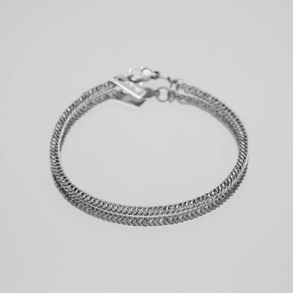 Double Link Curb Chain Bracelet - ISMI JEWELS