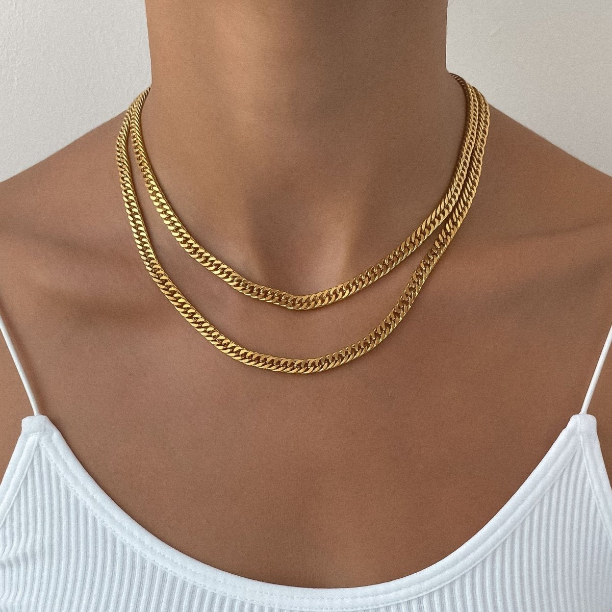 Double Link Curb Chain | Gold - ISMI JEWELS