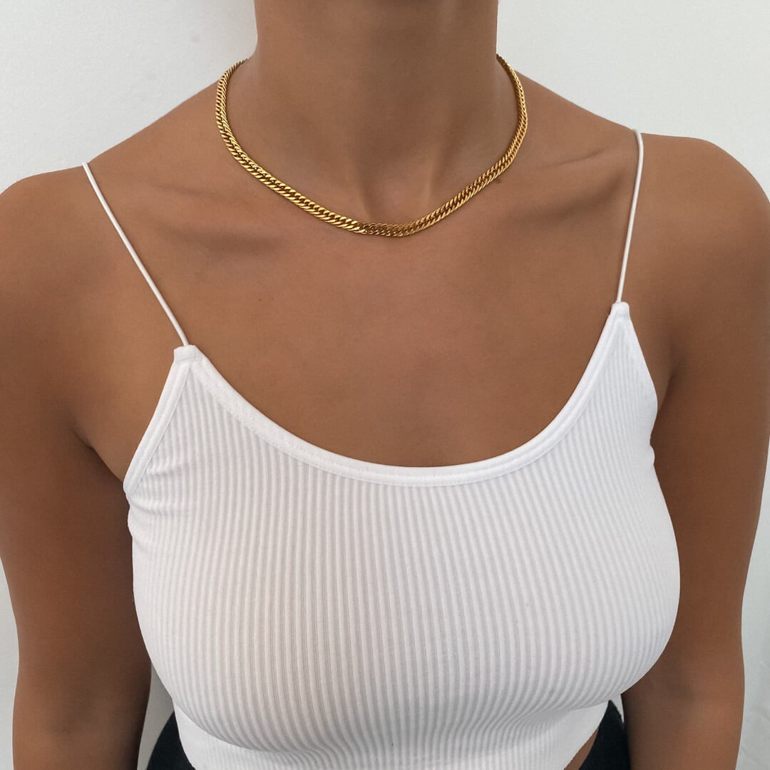 Double Link Curb Chain | Gold - ISMI JEWELS