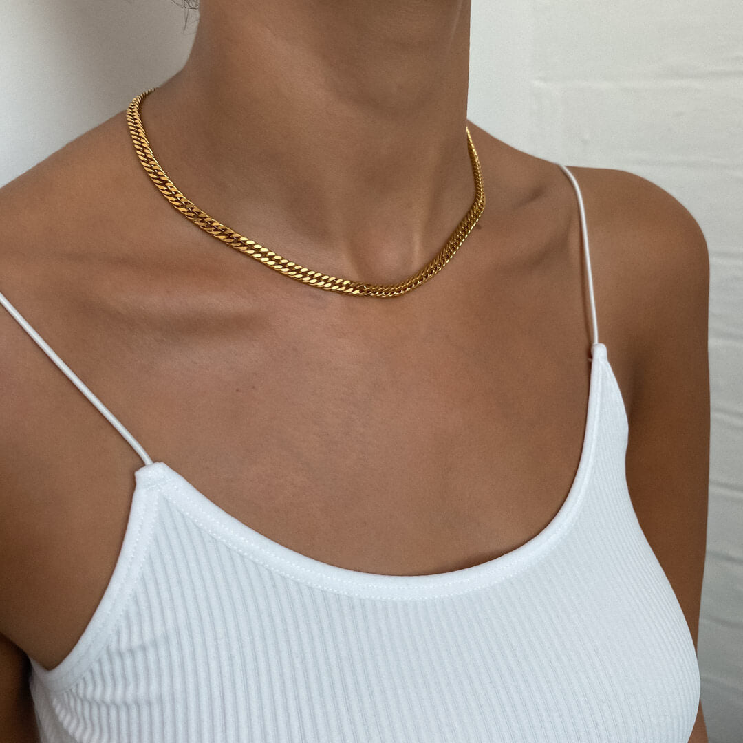 Double Link Curb Chain | Gold - ISMI JEWELS
