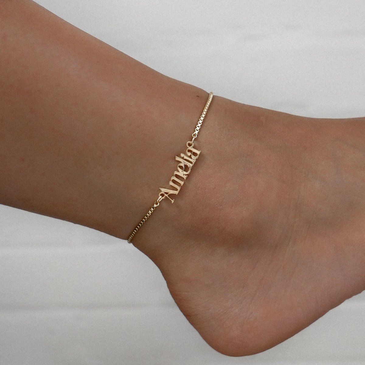 Dubai Custom Name Anklet - ISMI JEWELS