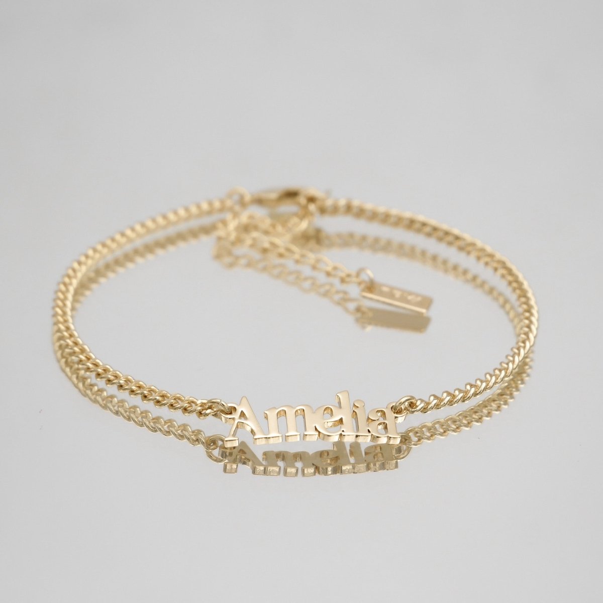 Dubai Custom Name Anklet - ISMI JEWELS
