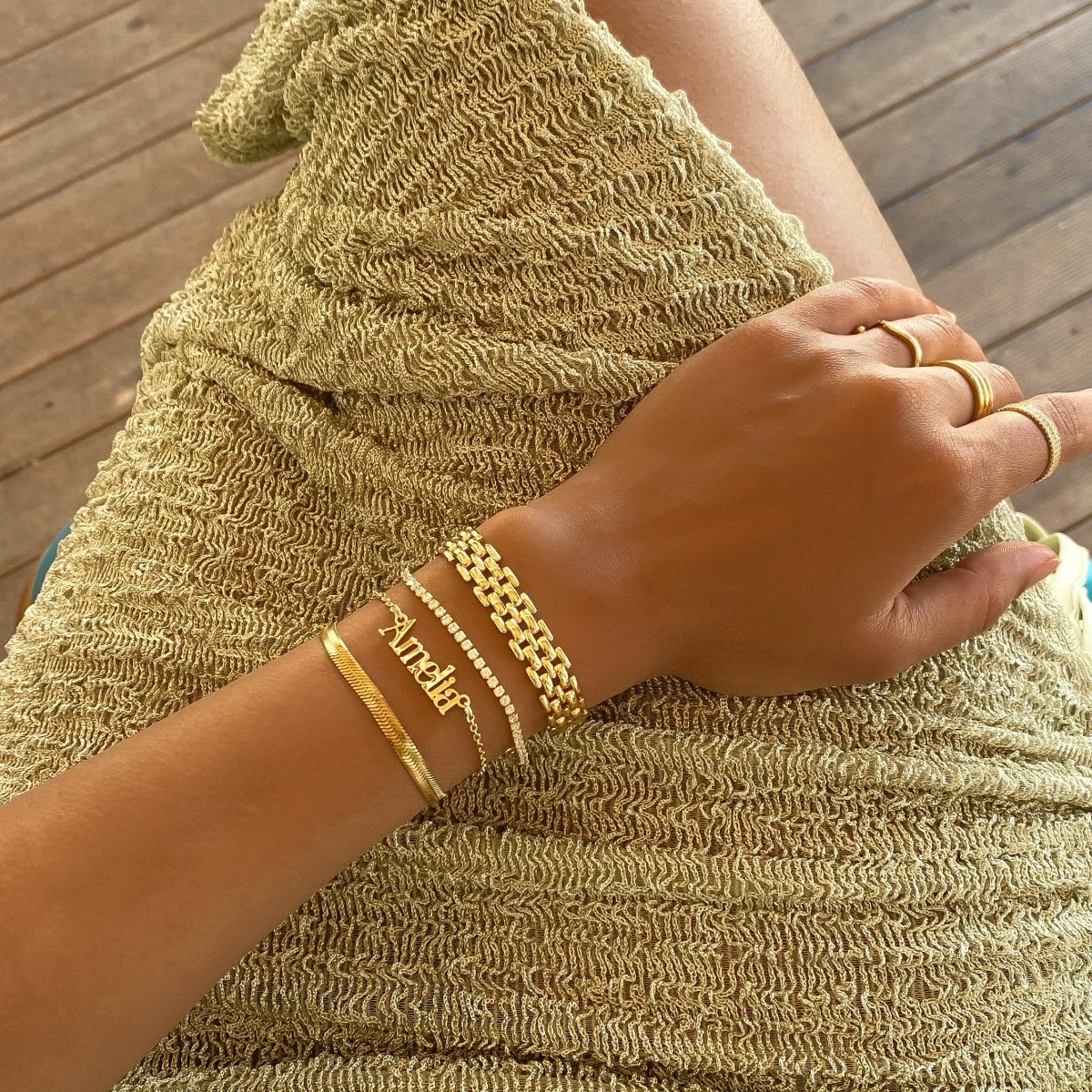 Dubai Custom Name Bracelet - ISMI JEWELS
