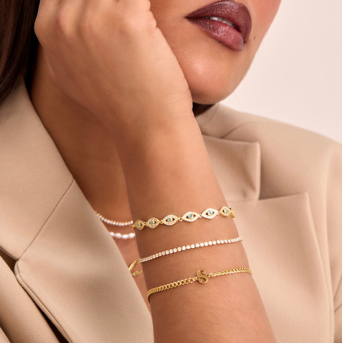 Dubai Initial Bracelet