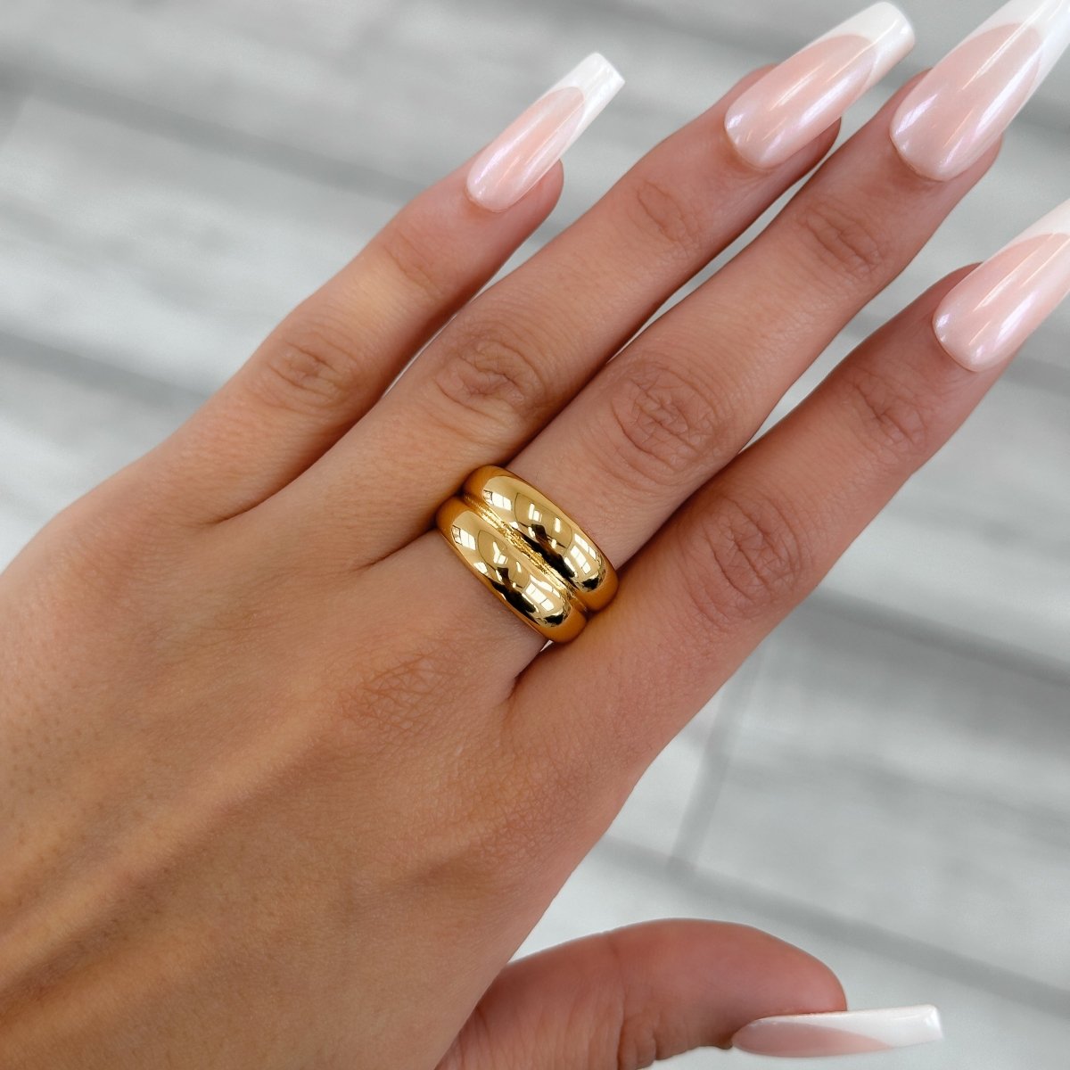Eliana Double Band Ring - ISMI JEWELS