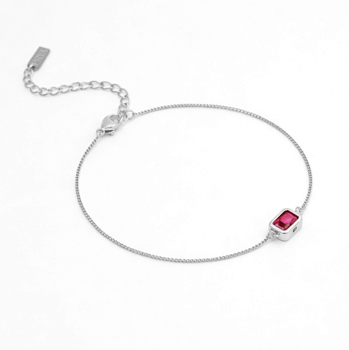 Emerald Cut Birthstone Bracelet - ISMI JEWELS