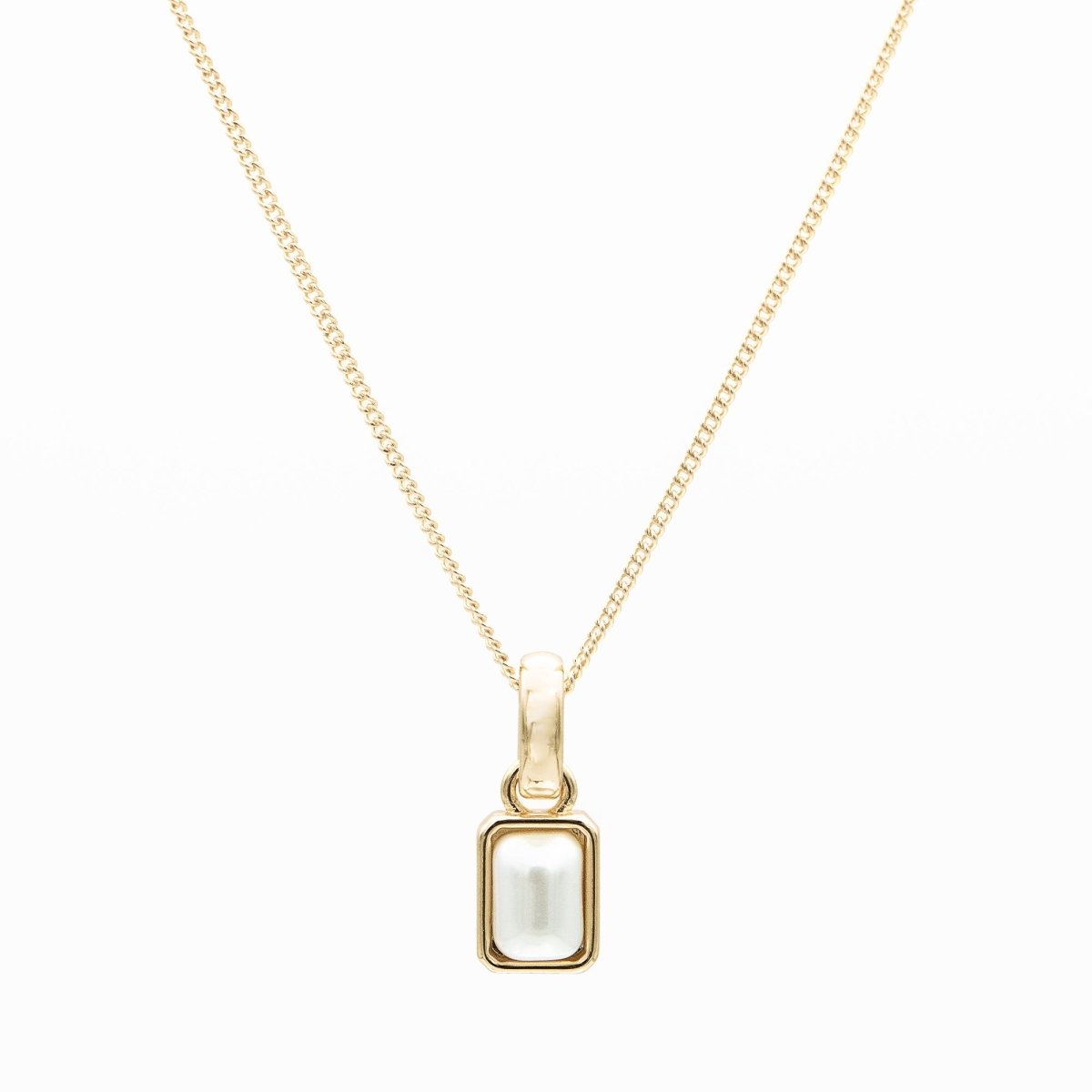 Emerald Cut Birthstone Necklace - ISMI JEWELS