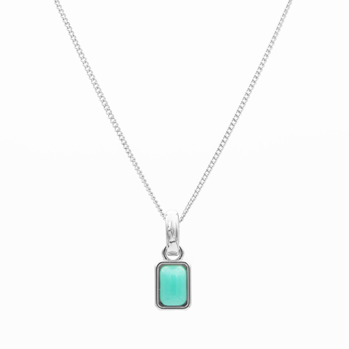 Emerald Cut Birthstone Necklace - ISMI JEWELS