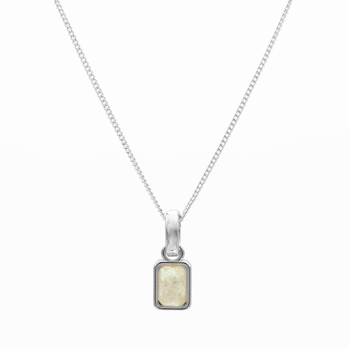 Emerald Cut Birthstone Necklace - ISMI JEWELS