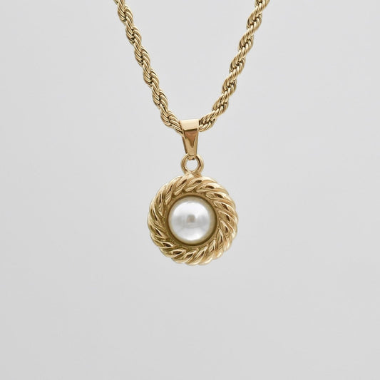 Esme Pearl Round Necklace - ISMI JEWELS