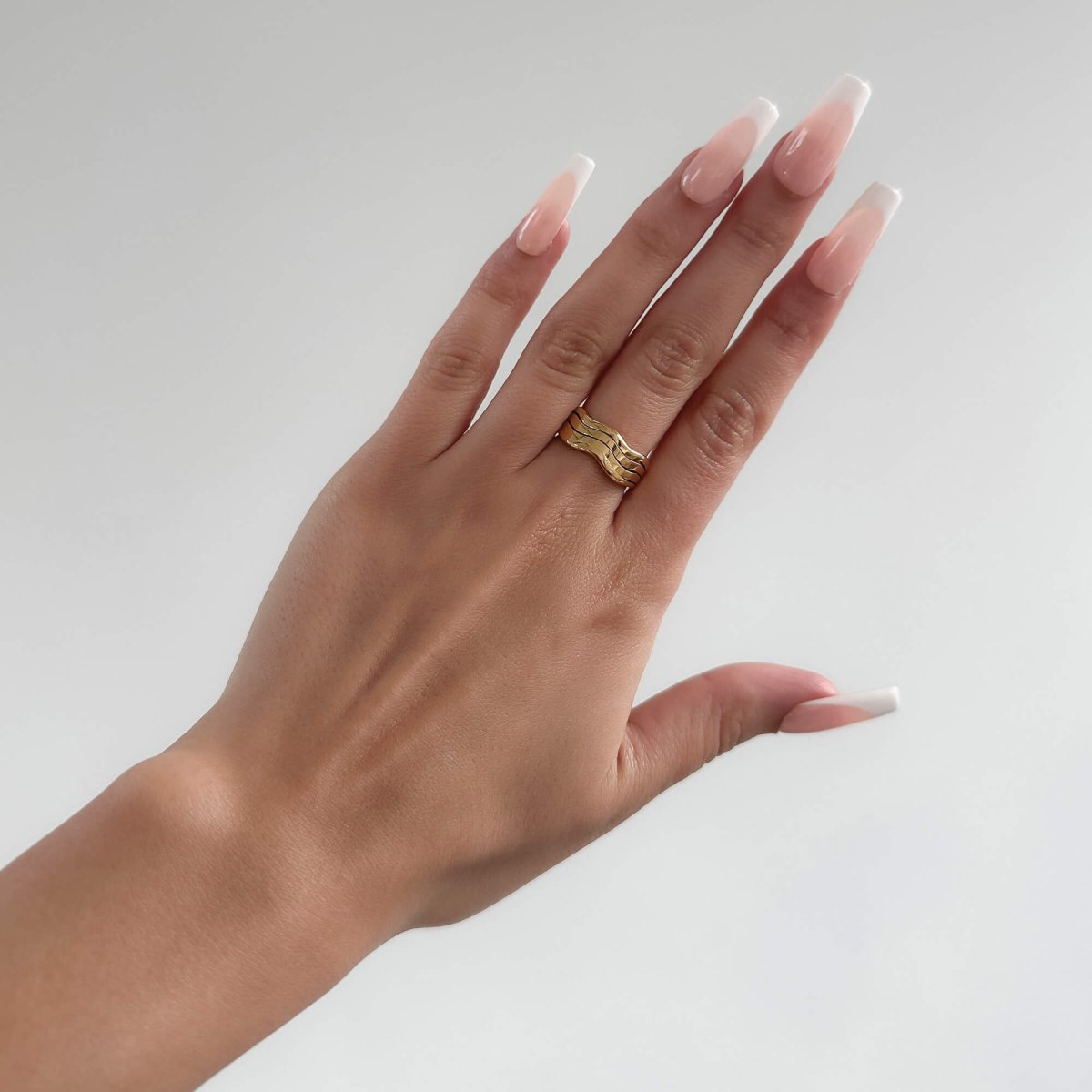 Esme Triple Wave Ring - ISMI JEWELS