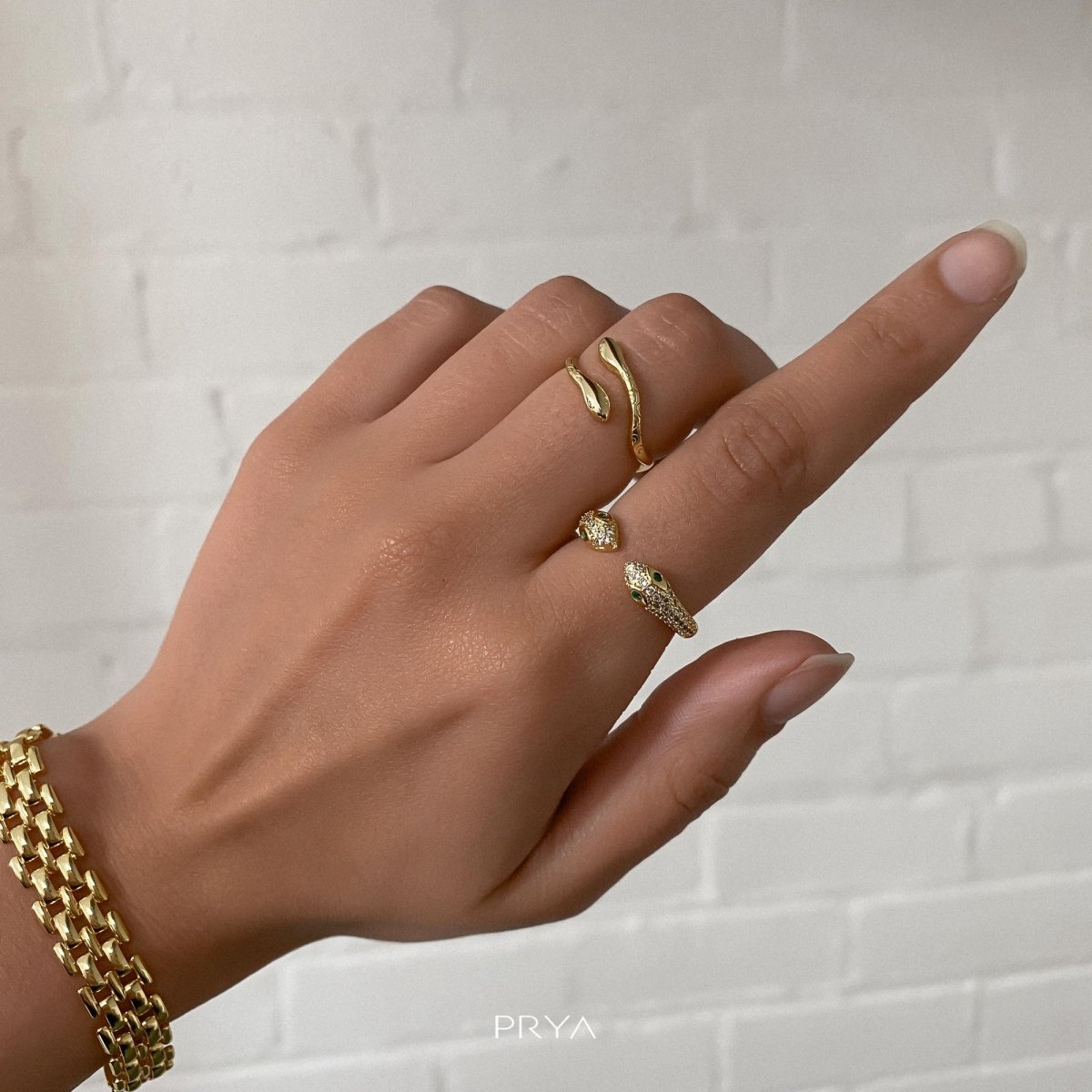 Eve Adjustable Snake Ring - ISMI JEWELS
