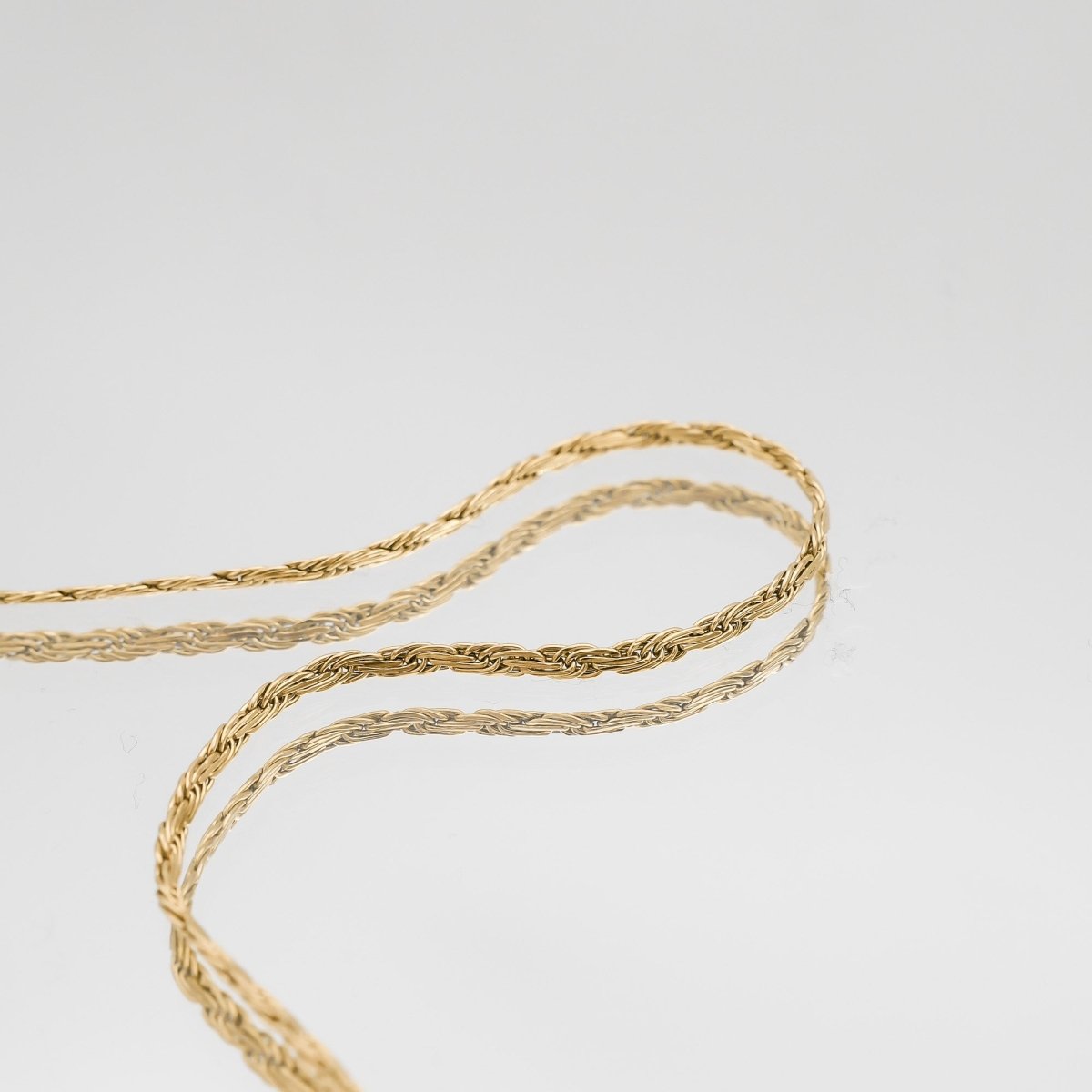 Flat Rope Link Chain | Gold - ISMI JEWELS