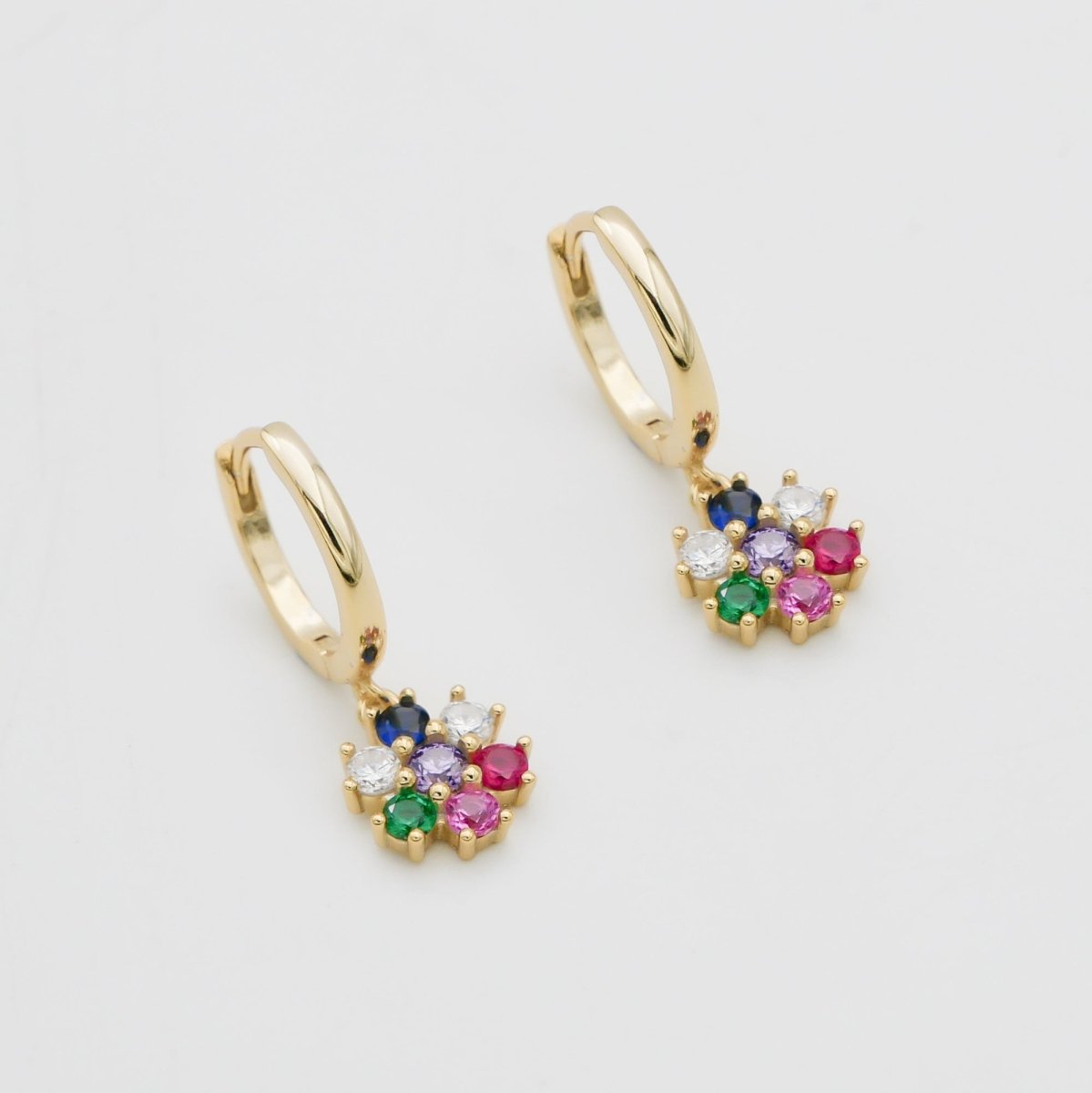 Fleur Huggie Earrings - ISMI JEWELS