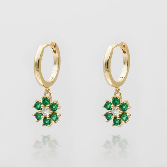 Fleur Huggie Earrings - ISMI JEWELS