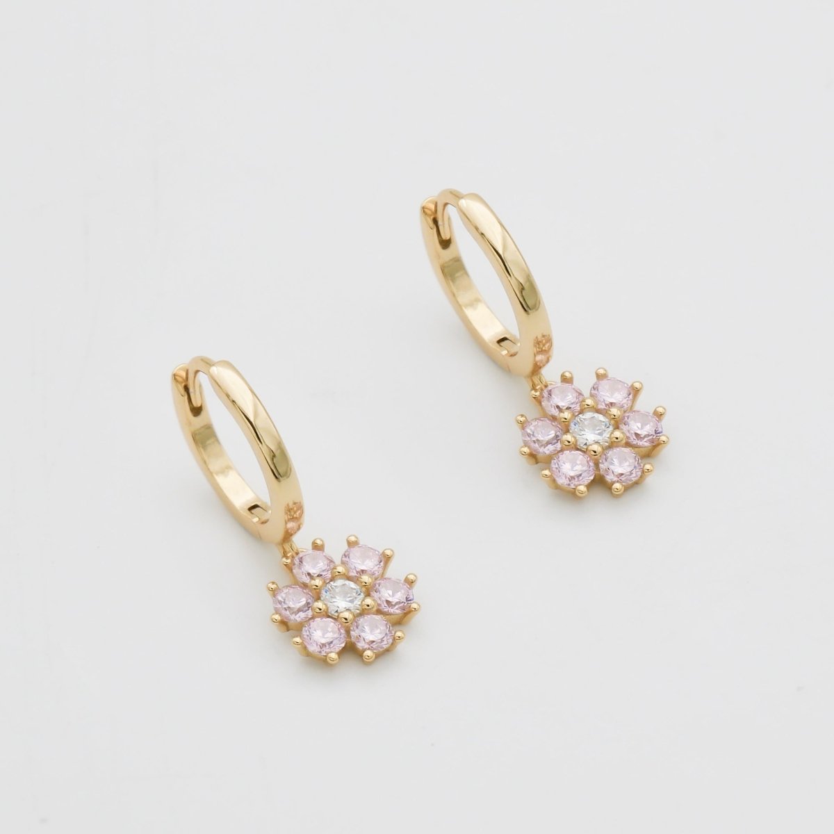 Fleur Huggie Earrings - ISMI JEWELS