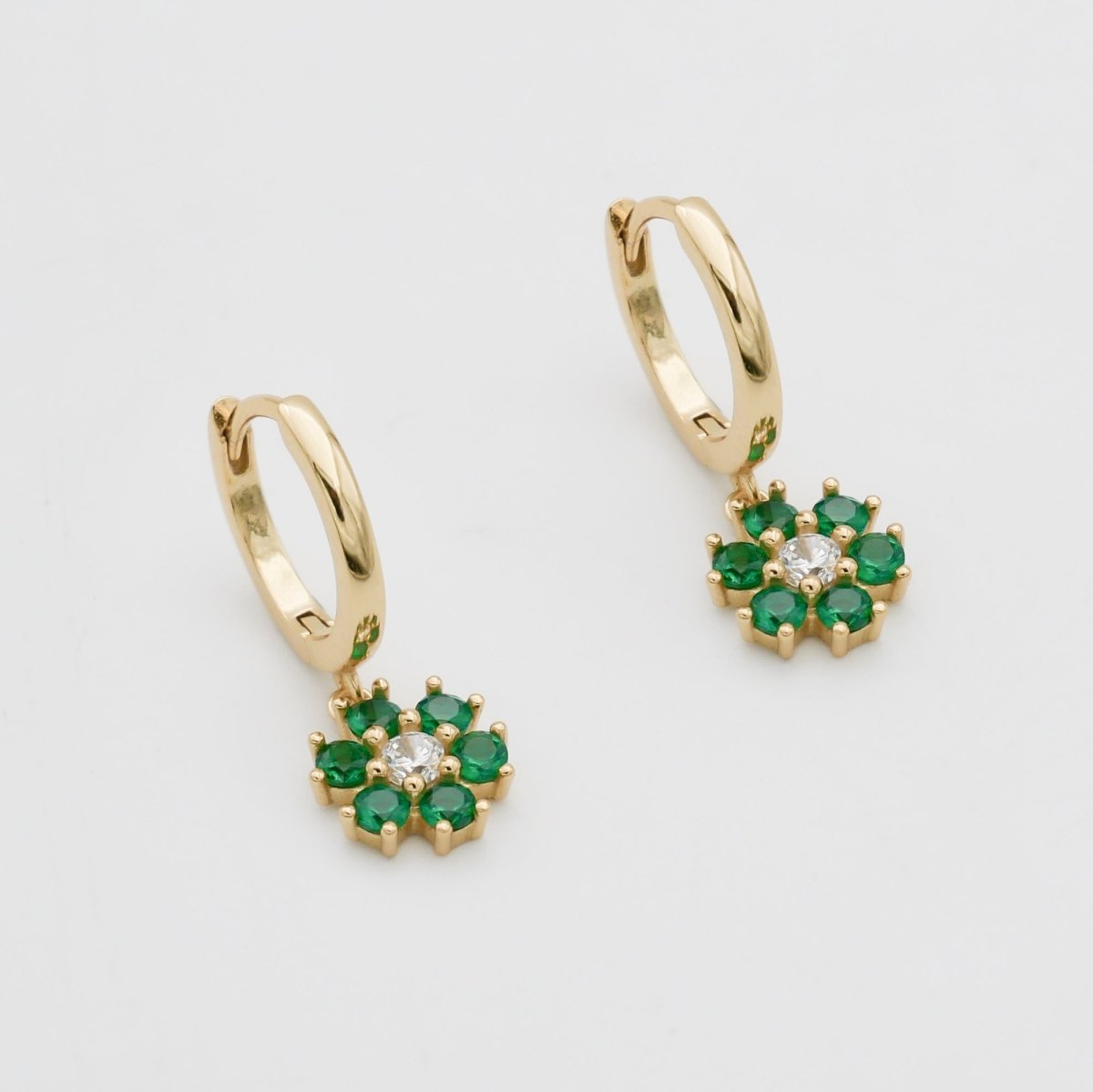 Fleur Huggie Earrings - ISMI JEWELS