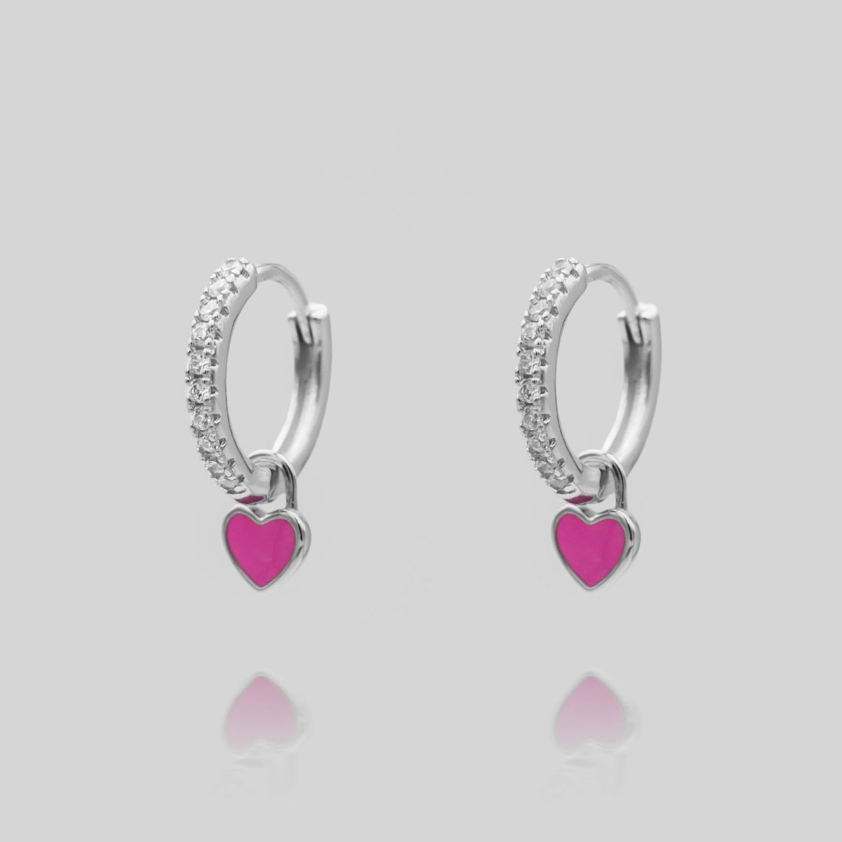 Gabby Heart Huggies - ISMI JEWELS