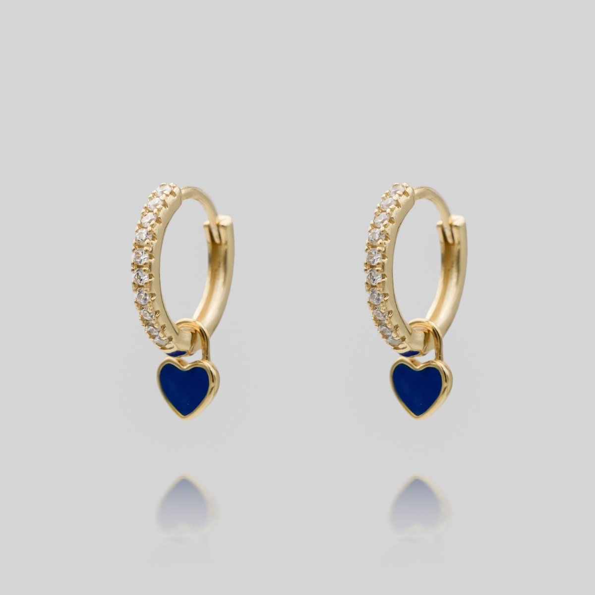 Gabby Heart Huggies - ISMI JEWELS