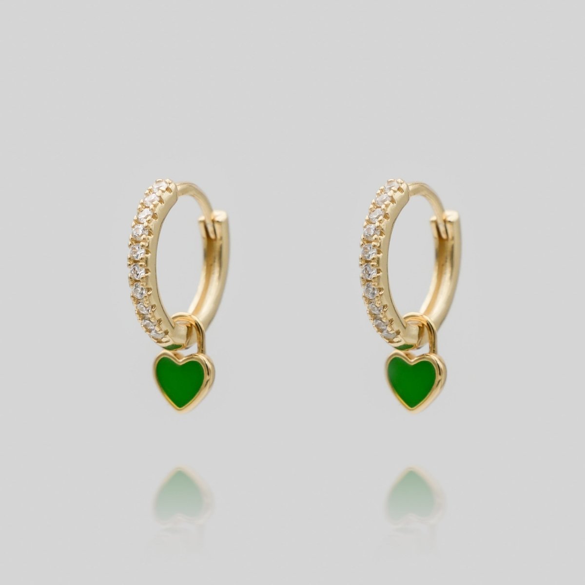 Gabby Heart Huggies - ISMI JEWELS